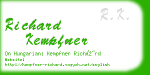 richard kempfner business card